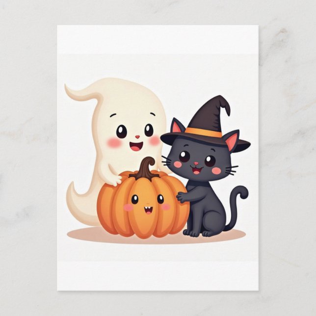 Carte Postale Cute Escouade Halloween | Sac fourre-tout (Devant)