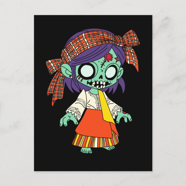 Carte Postale Cute Filipino Zombie (Devant)