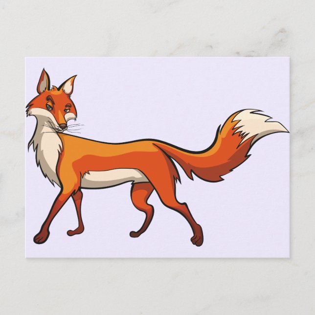 Carte Postale Cute Fox (Devant)
