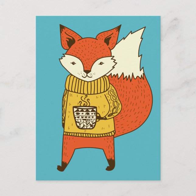 Carte postale Cute Fox (Devant)