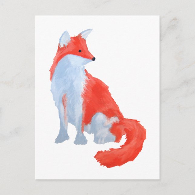 Carte Postale Cute Fox (Devant)