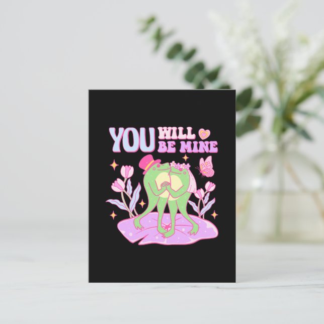 Carte Postale Cute Frog - Vous Serez À Moi (Debout devant)