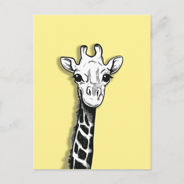 Carte Postale Cute Giraffe (Devant)