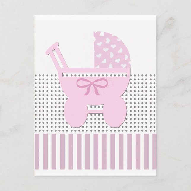 Carte Postale Cute Girl Carriage (Devant)