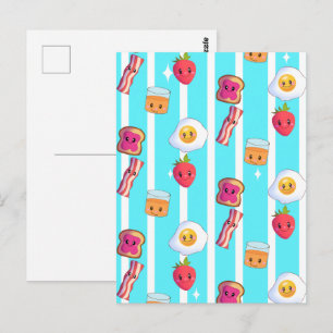 Carte Postale Cute Good Morning Délicieux Petit Déjeuner