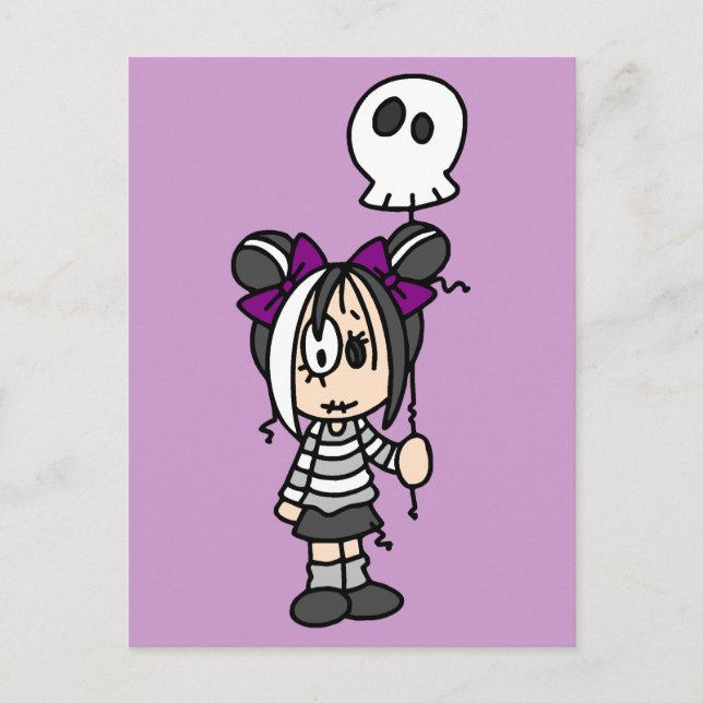 Carte Postale Cute Goth Girl (Devant)