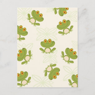 Carte Postale Cute Green Frog