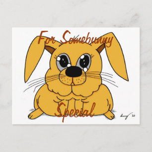 Carte Postale Cute Grote Bunny "For Somebunny Spec