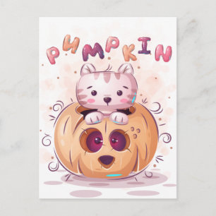 Carte Postale Cute Halloween