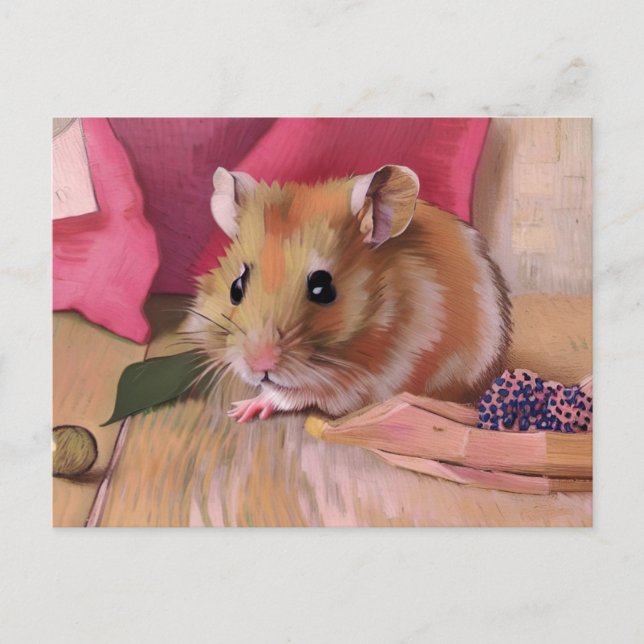 Carte Postale Cute Hamster (Devant)