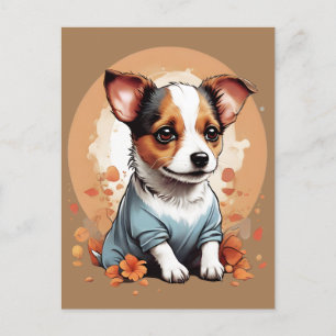 Carte Postale Cute Jack Russell Puppy