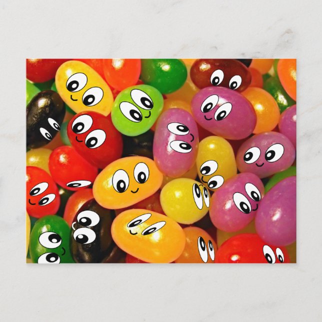 Carte Postale Cute Jelly Bean (Devant)