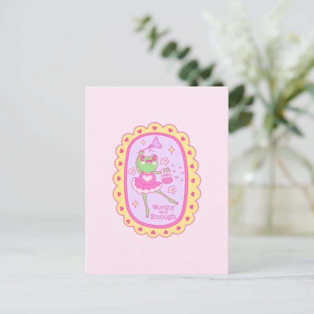 Carte Postale Cute Jolly Frog - Digne et Assez (Debout devant)
