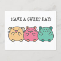 Cute Kawaii Style Hamsters personnalisées