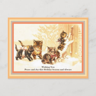 Carte Postale Cute Kittens Visite Visite Visite Vintage Dessin