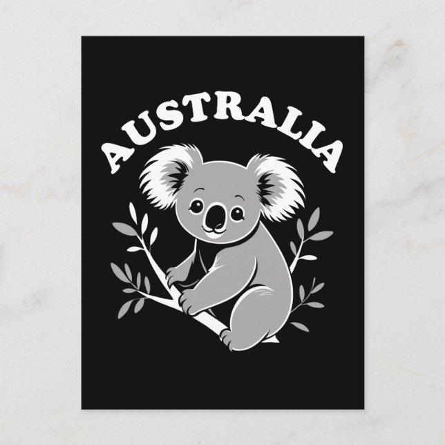 Carte Postale Cute Koala - Australie (Devant)