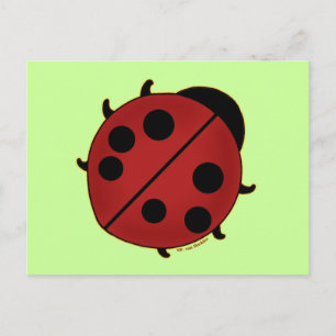 Carte Postale Cute Ladybug