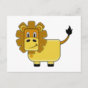 Carte postale Cute Lion