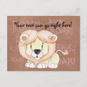 Carte postale Cute Lion