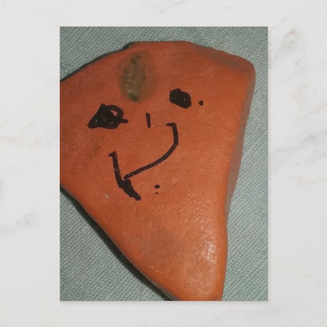 Carte Postale Cute Little Painted Heart Rock (Devant)