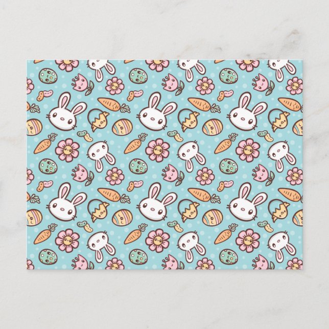 Carte Postale Cute Motif Bunny (Devant)