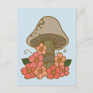 Carte postale Cute Mushroom Art