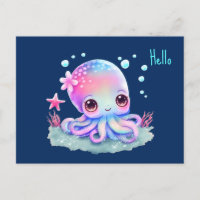 Cute Octopus Sea Creator Bonjour