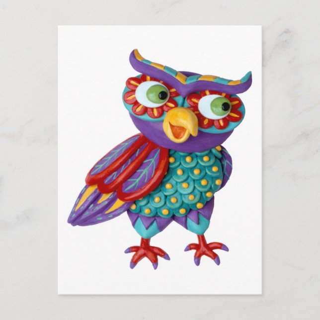 Carte Postale Cute Owl (Devant)