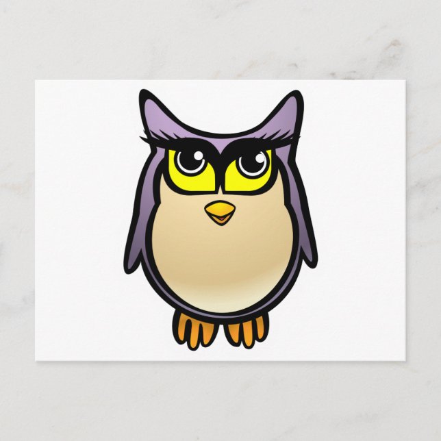 Carte Postale Cute Owl (Devant)