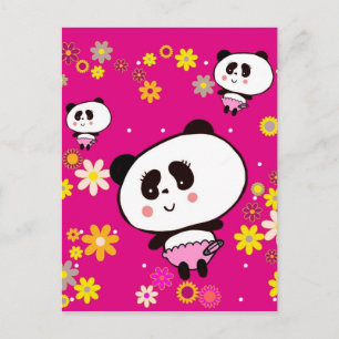Carte Postale Cute Panda Baby customisé