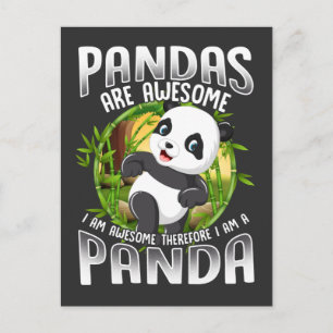 Carte Postale Cute Panda Cadeaux Awesome Animal