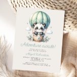 Carte Postale Cute Panda Mint Green Hot Air Baby shower<br><div class="desc">Cette jolie carte postale d'invitation baby shower présente un panda d'aquarelle douce dans une montgolfière verte à la menthe, au-dessus des mots "L'aventure attend!" en écriture verte menthe. Personnalisez le texte avec le nom de la maman-to-be dans le script et les détails dans la police sans serif sur un arrière...</div>