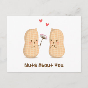 Carte Postale Cute Peanuts Nuts Sur Vous Pun Amour Humour
