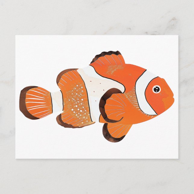 Carte Postale Cute poisson clown (Devant)
