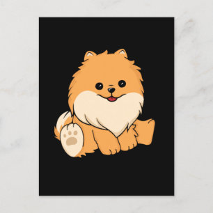 Carte Postale Cute Pomeranian Chien Cadeau Femme Chien Pomerania