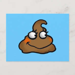 Carte Postale Cute poop