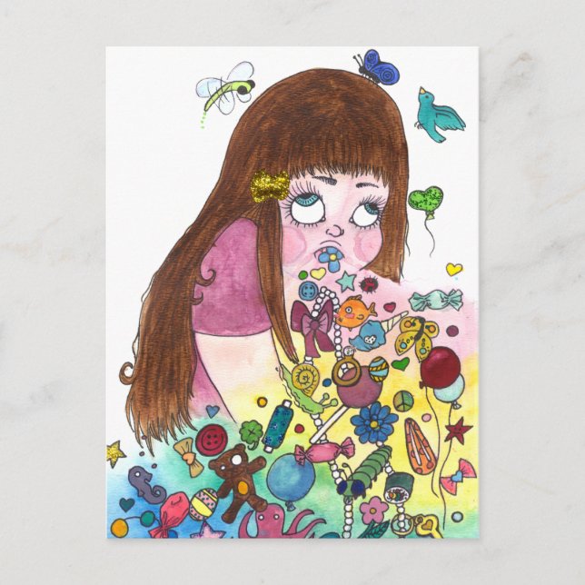 Carte Postale Cute Puke (Devant)