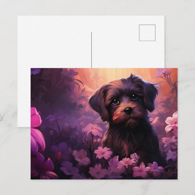 Carte postale Cute Pup (Devant / Derrière)