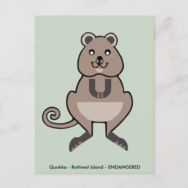 Carte Postale Cute QUOKKA - Faune - Marsupial - Australie (Devant)