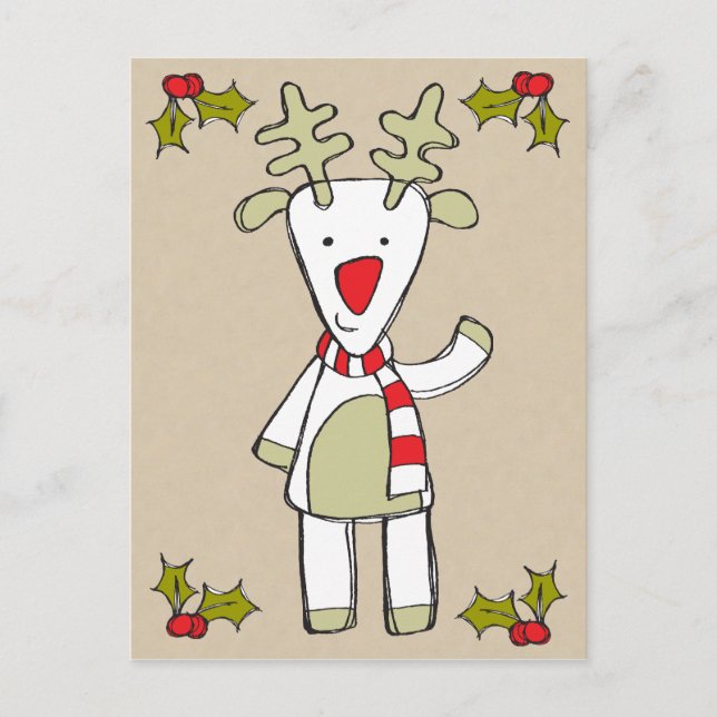 Carte postale Cute Reindeer (Devant)