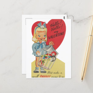 Carte Postale Cute retro vintage