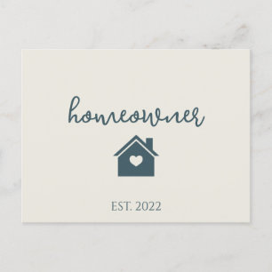 Carte Postale Cute Rustic Cream Marine Propriétaire Immobilier