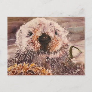 Carte Postale Cute Sea Otter Postcard