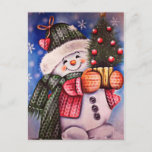 Carte Postale cute  Snowman<br><div class="desc">cute  Snowman</div>