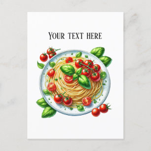 Carte Postale Cute Spaghetti ajouter du texte