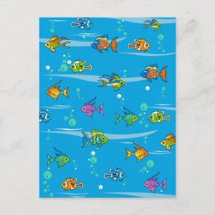 Carte postale Cute Tropical Fish