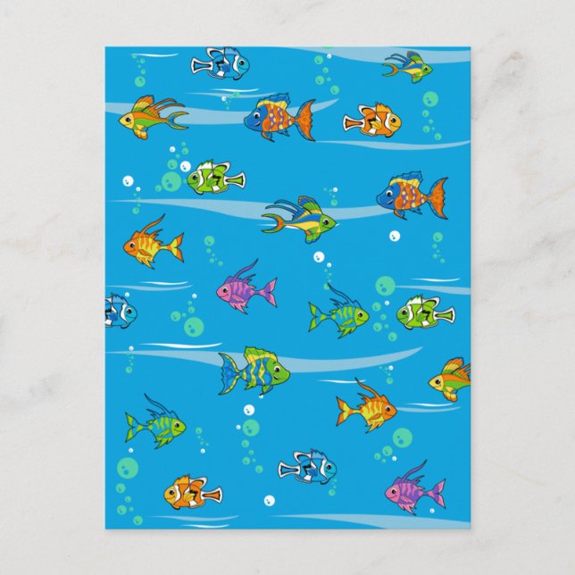 Carte postale Cute Tropical Fish (Devant)