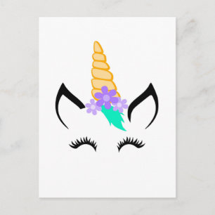 Carte postale Cute Unicorn