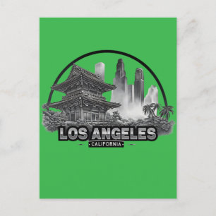 Carte Postale Cute Vintage Los Angeles City Californie USA