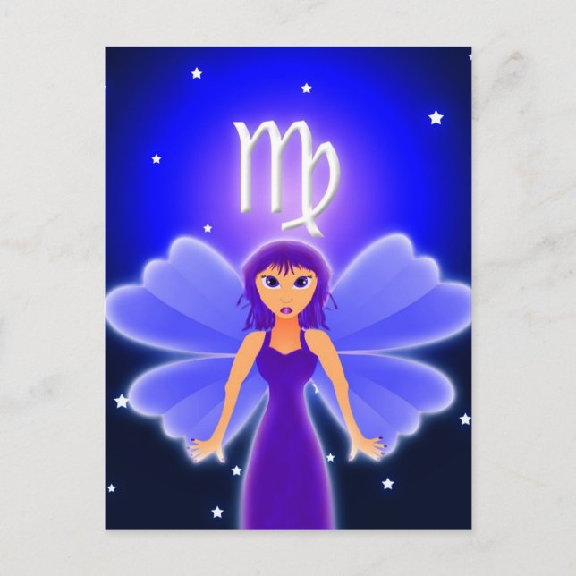 Carte Postale Cute Virgo Zodiac (Devant)